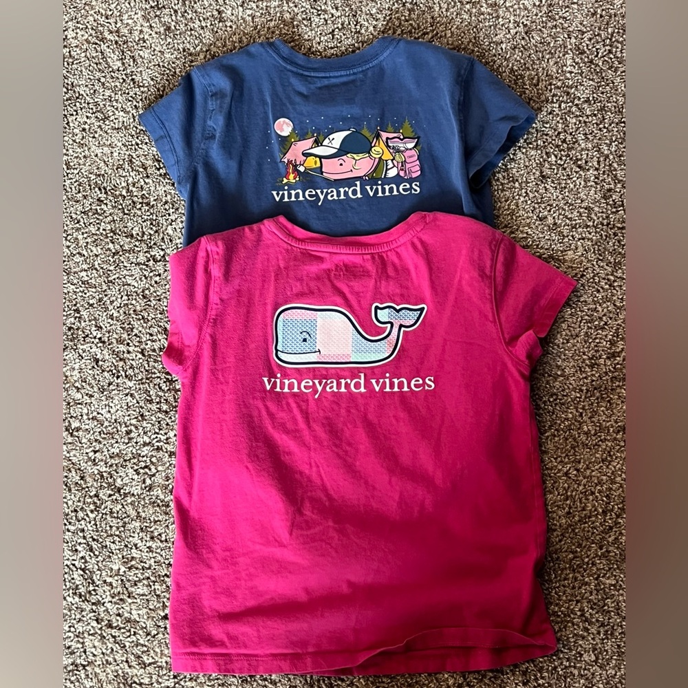 Vineyard Vines Pink and Blue Short Sleeve Tees